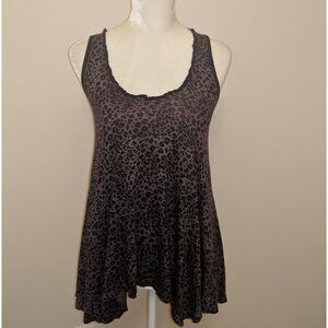 Splendid Purple Cheetah Tank Top XS